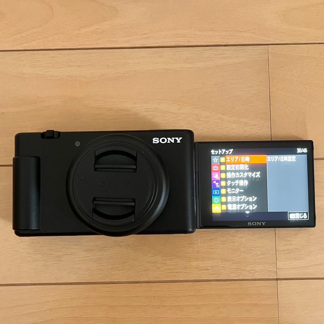 保証付 SONY zv-1f 純正予備バッテリー付 美品 vlog デジカメ