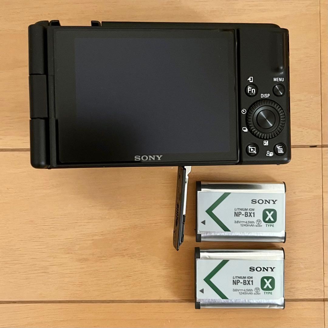 保証付 SONY zv-1f 純正予備バッテリー付 美品 vlog デジカメ