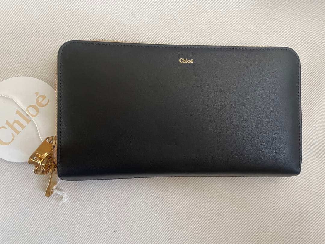 ✨最終お値下げ✨【新品】Chloé スタッズ ブラックレザー長財布