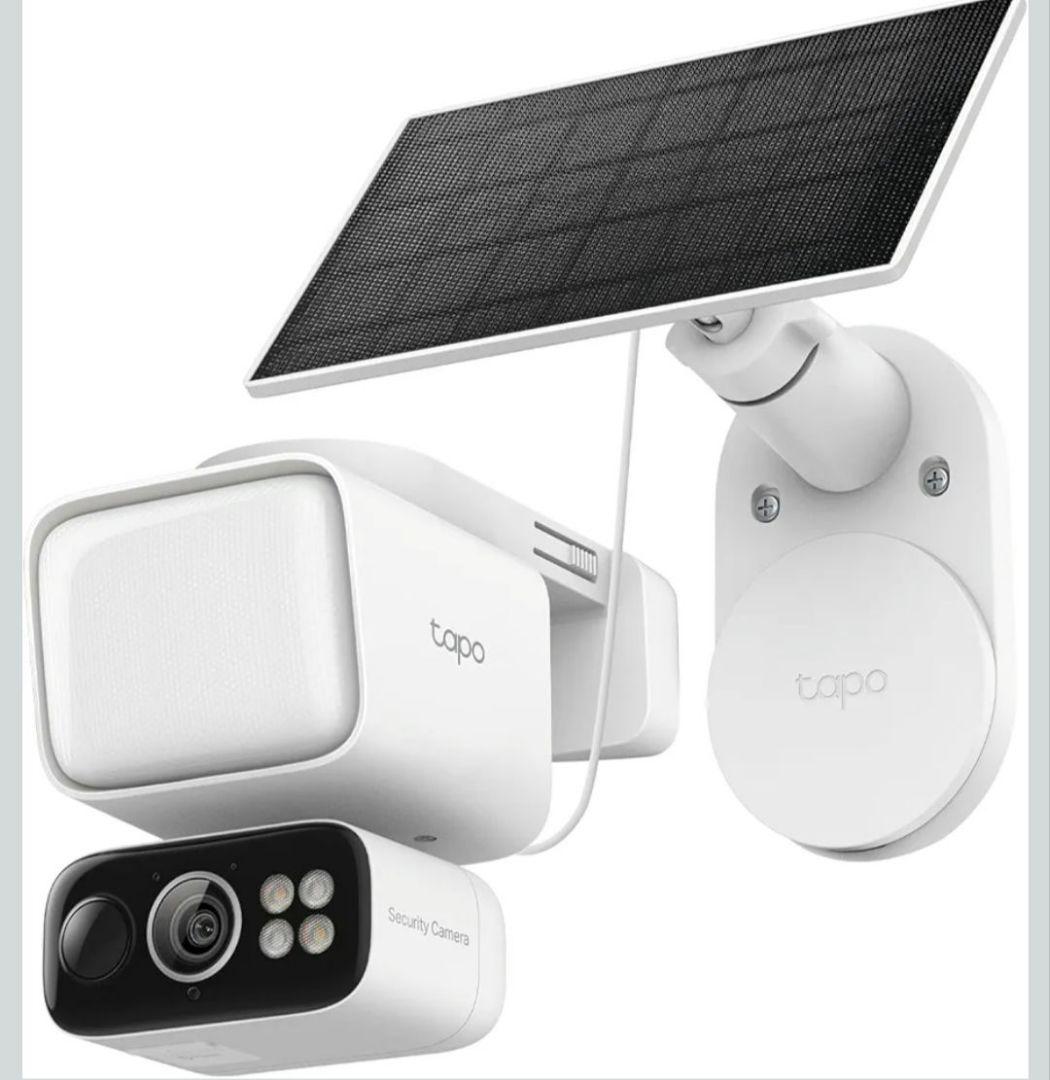 Tapo(タポ) 防犯カメラ 屋外 ソーラー給電 配線工事不要 センサーライト