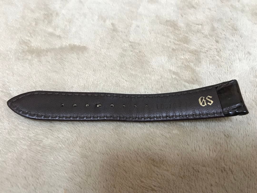 【美品】グランドセイコー 純正ベルト 純正尾錠 茶 クロコダイル