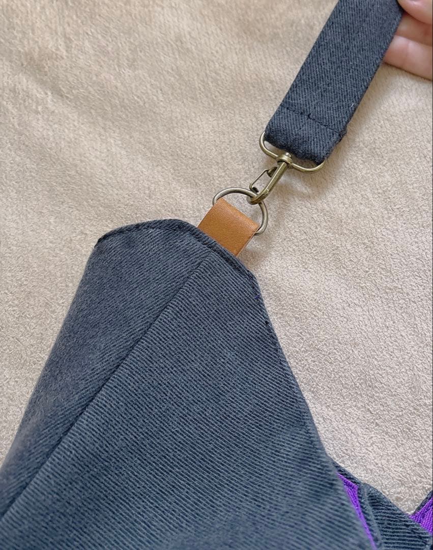 ラムちゃんさまオーダー。あずま袋風デニムリメイクバッグ2点【ハンドメイド】