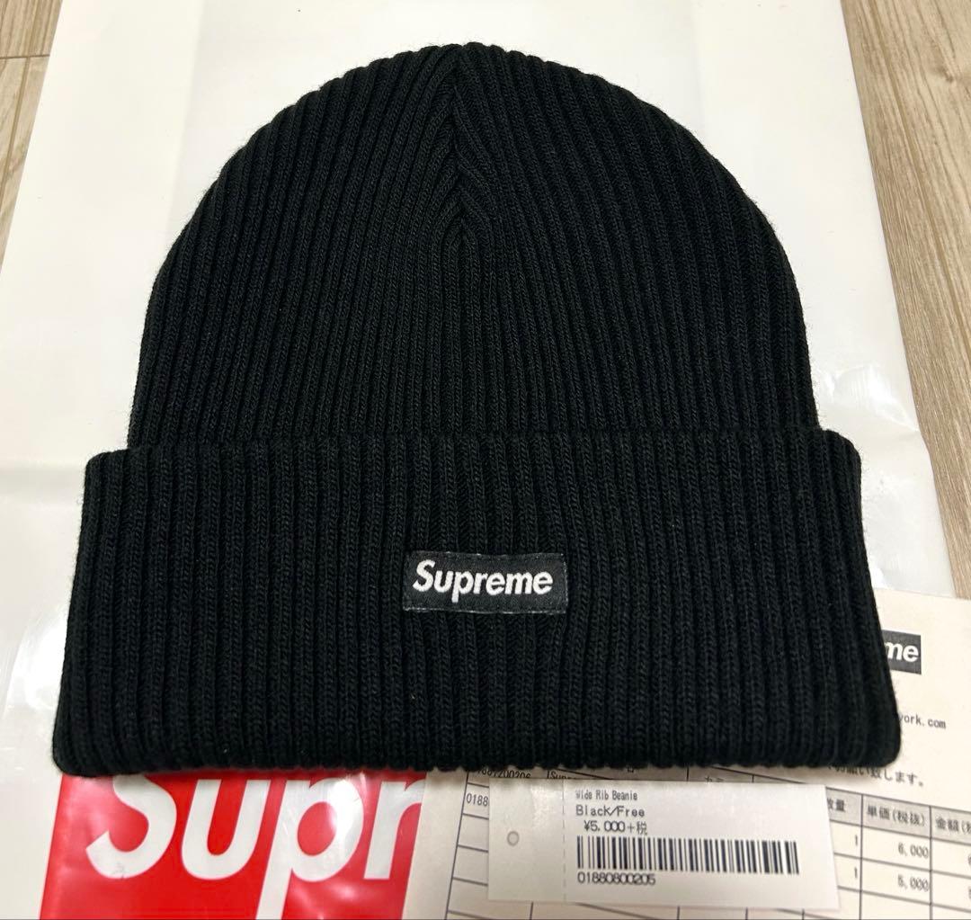 24時間以内発送 完売品 新品 黒色 20fw Wide Rib Beanie