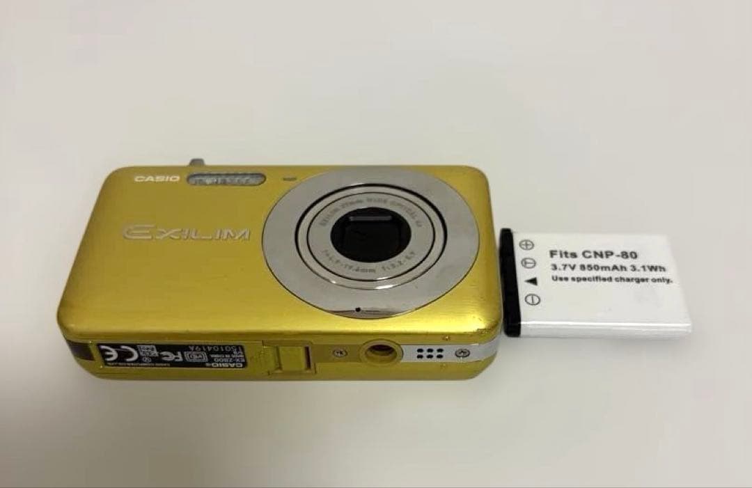 【動作確認済み】CASIO EXILIM EX-Z800 イエロー