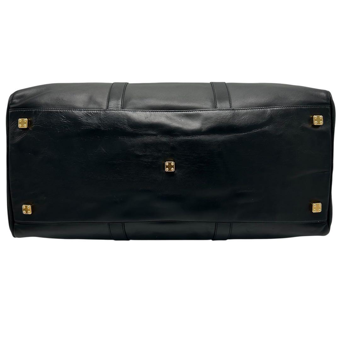 美品 ロエベ アマソナ ボストンバッグ 旅行 ブラック レザー メンズ 大容量