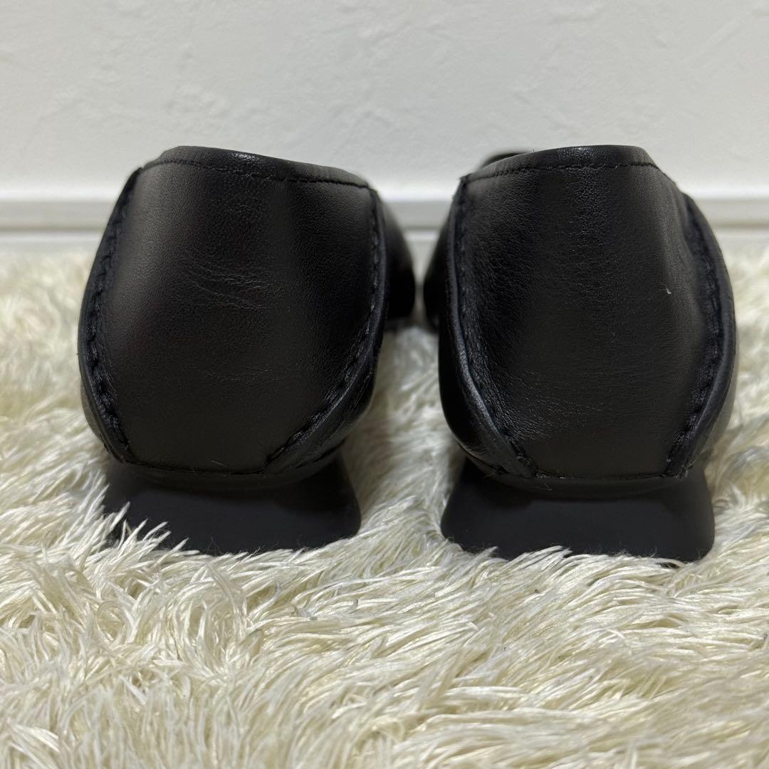 美品✨ CAMPER カシマイラ フラットシューズ　スクエアトゥ　レザー　黒