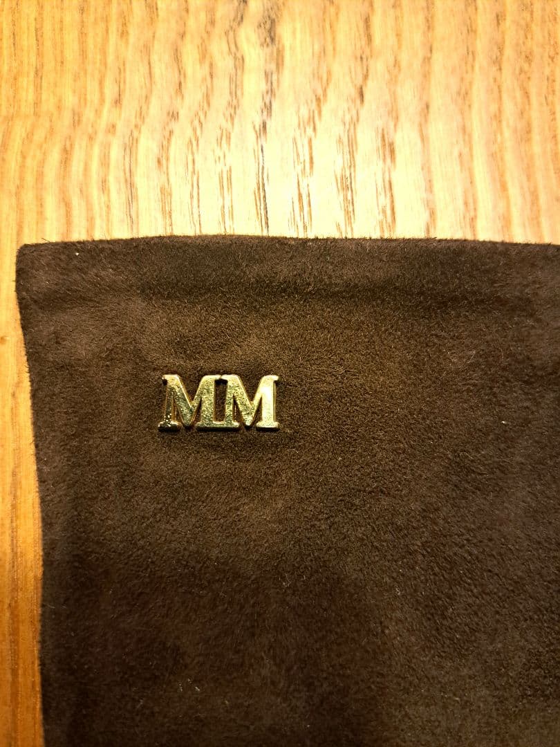 Max Mara ダークブラウン スエードグローブ