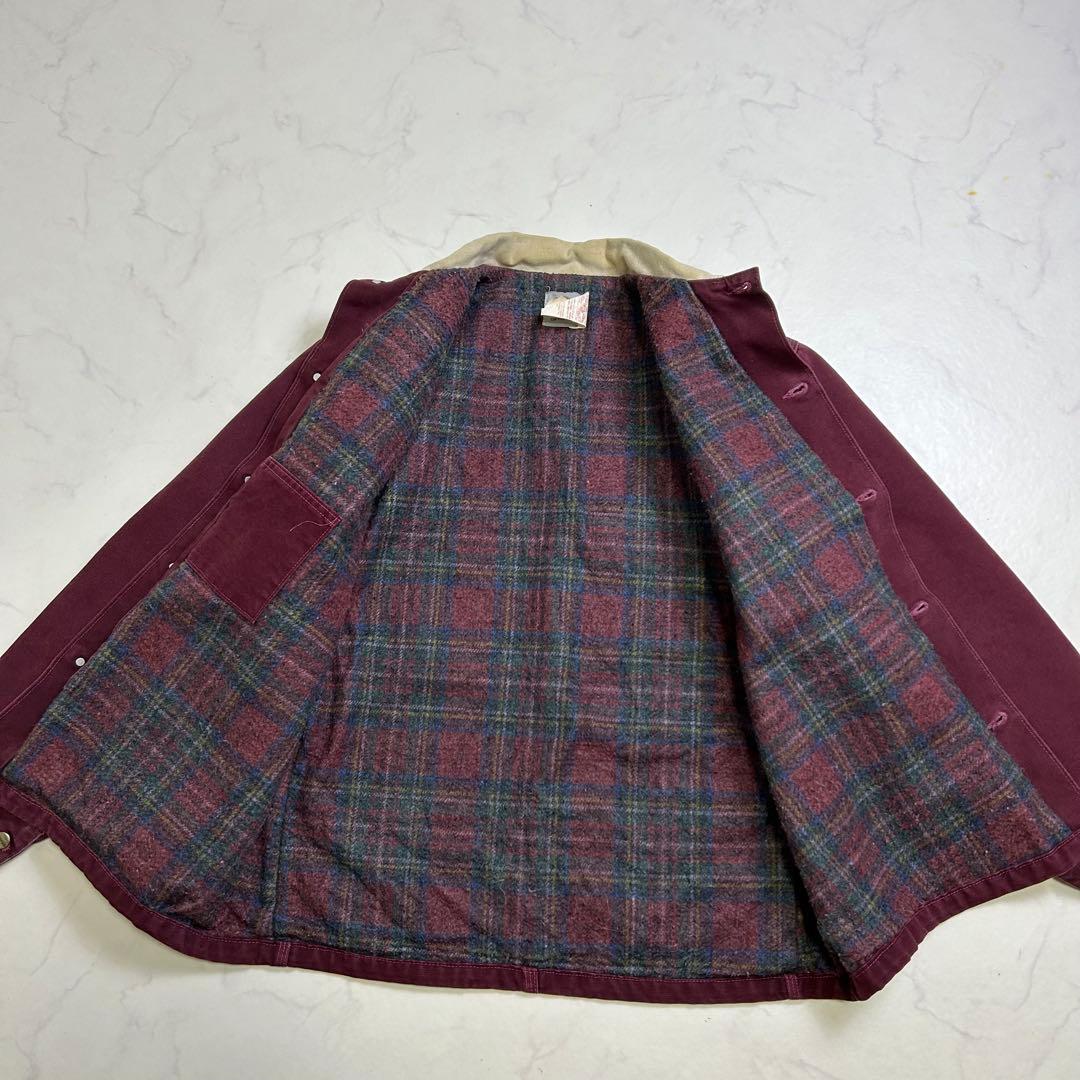 【希少色】美品 星タグ カーハート ミシガンチョアコート バーガンディ L