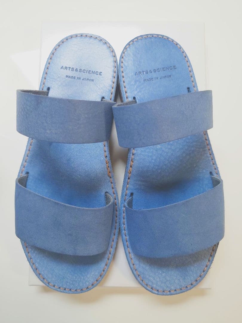 ARTS&SCIENCE ブルーレザーサンダル美品