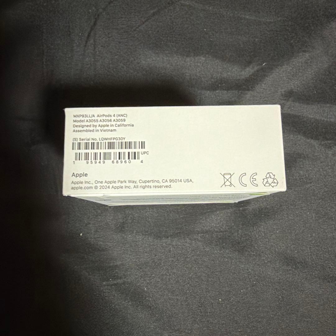 【純正 / 新品未開封】AirPods 第4世代 ノイズキャンセリング付