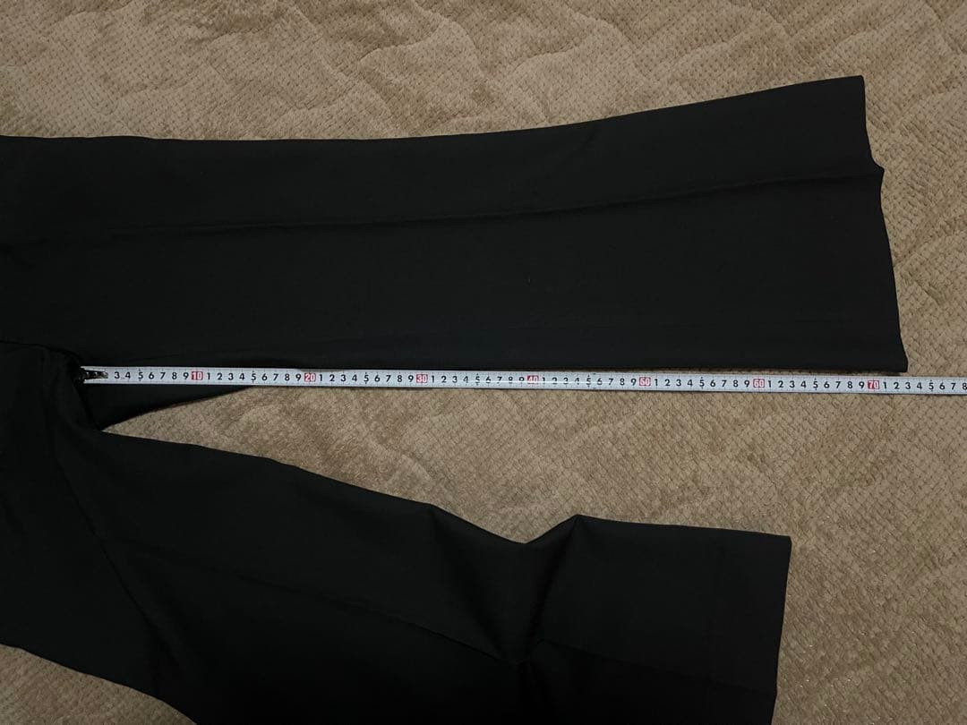 SHIKITARI ブラック フレアパンツ