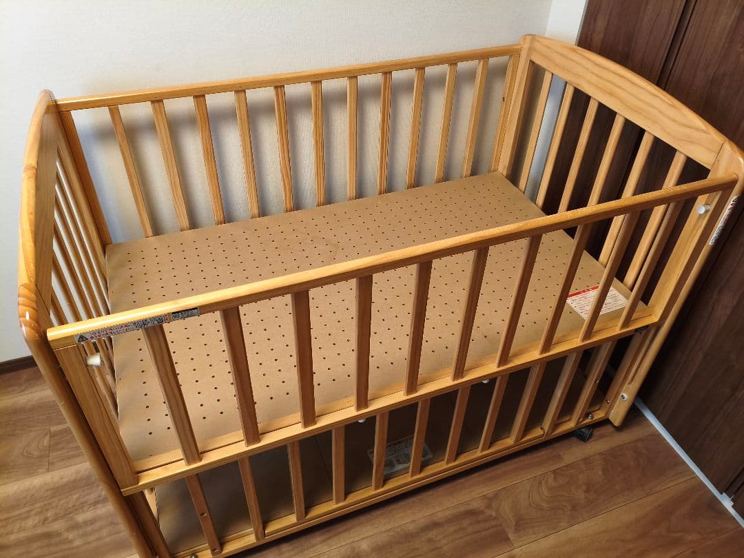 【直接引き取り】KATOJI　ベビーベッドチャーミー　ナチュラル