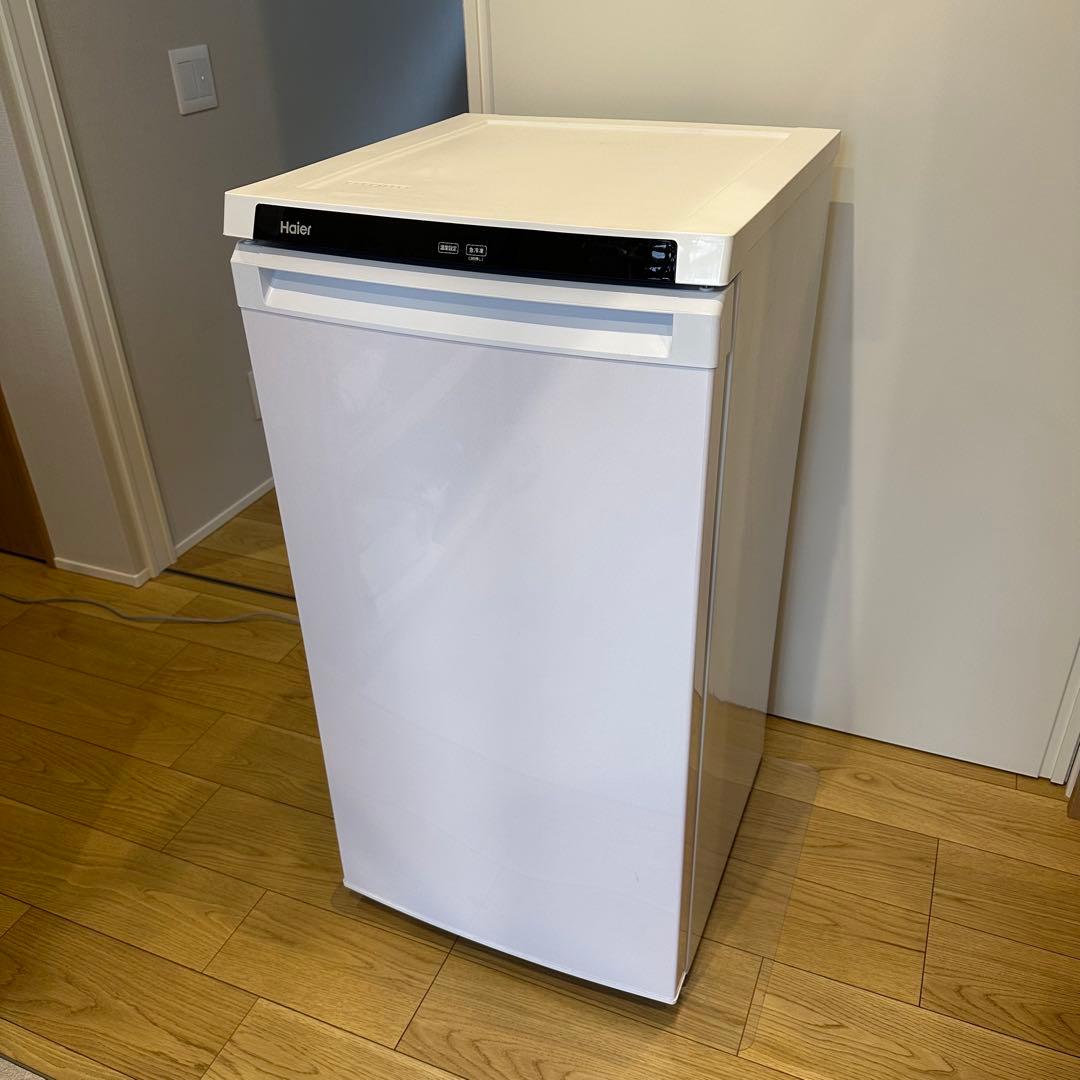 2023年製ハイアール冷凍庫 1ドア 前開き式 右開き 102L 直冷式ホワイト