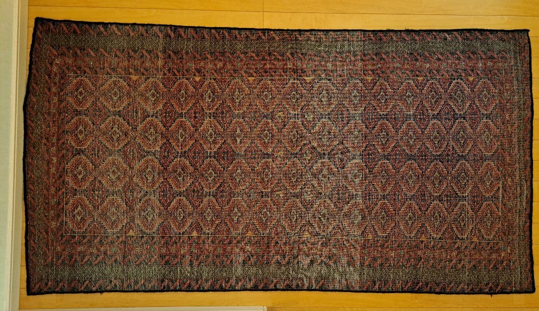 手織りトライバルラグ　ヴィンテージラグ　イラン　ウール　ペルシャ絨毯　バルーチ