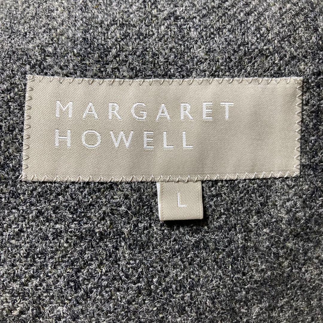 マーガレットハウエル ツイード ウィンドウペンチェック テーラードジャケット L