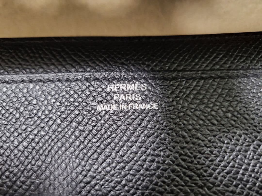 1【専用】エルメス　コンスタンス　ロング　ウォレット　ブラック　シルバー金具