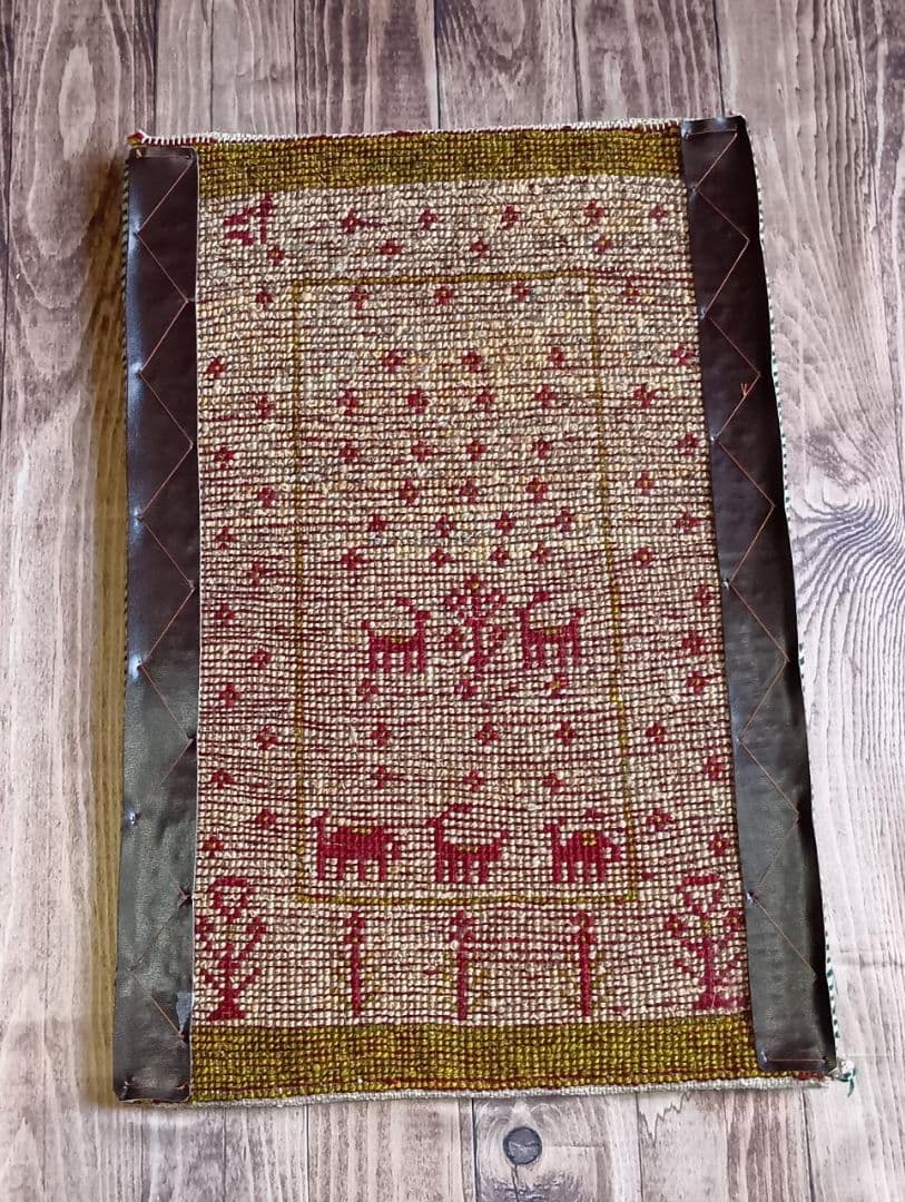 ペルシャ絨毯　ギャッベ　玄関サイズ　手織り　イラン(24)