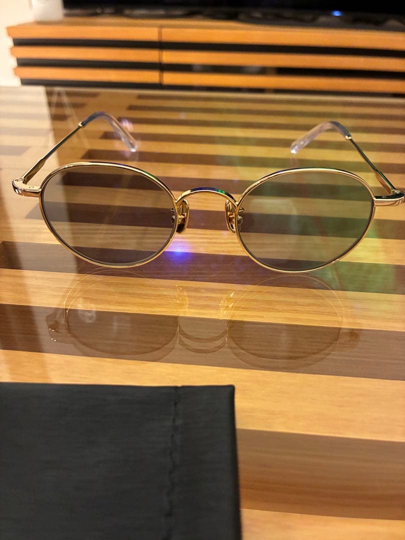 ADSR サングラス　ルー01ゴールドグレー