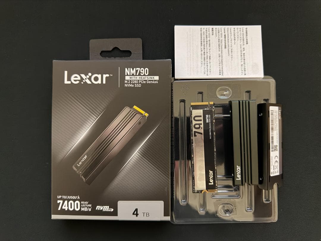 Lexar SSD NM790 PCIe Gen4x4 M.2 4TB ジャンク
