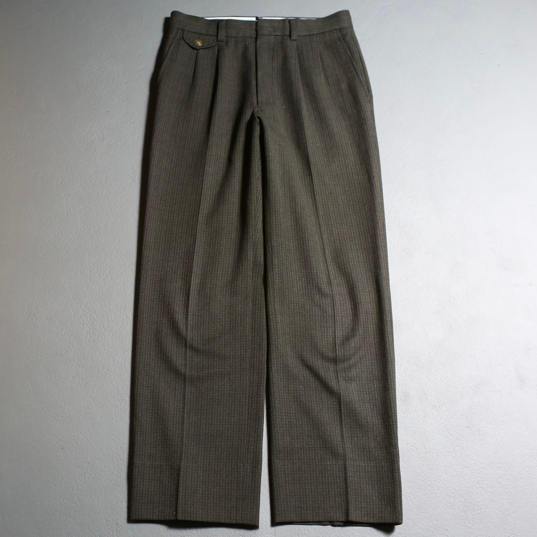 雰囲気◎ 80s~ UNKNOWN Wool 100% JAPAN Slacks