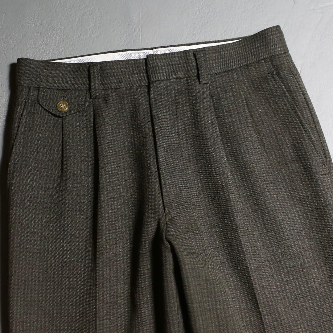 雰囲気◎ 80s~ UNKNOWN Wool 100% JAPAN Slacks