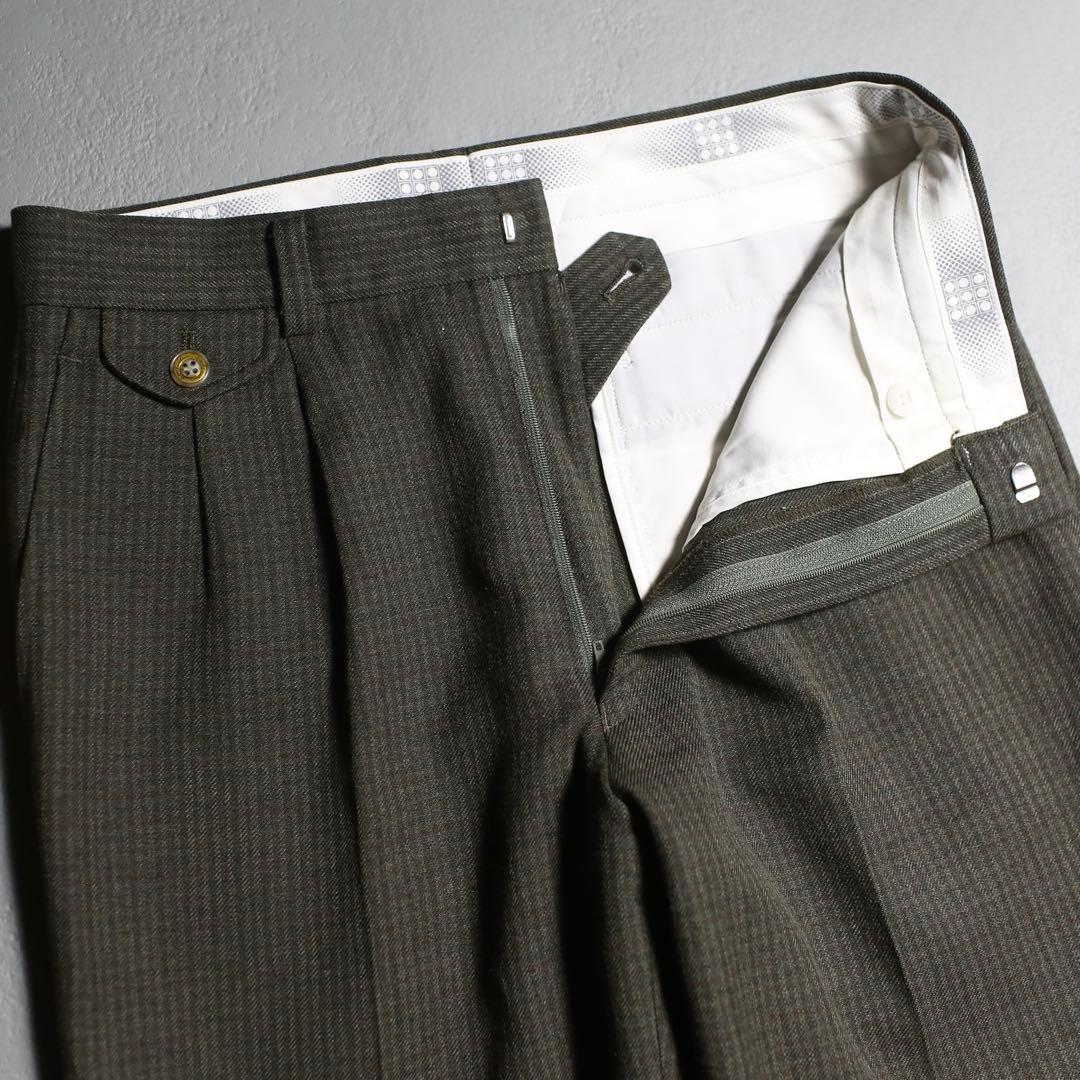 雰囲気◎ 80s~ UNKNOWN Wool 100% JAPAN Slacks