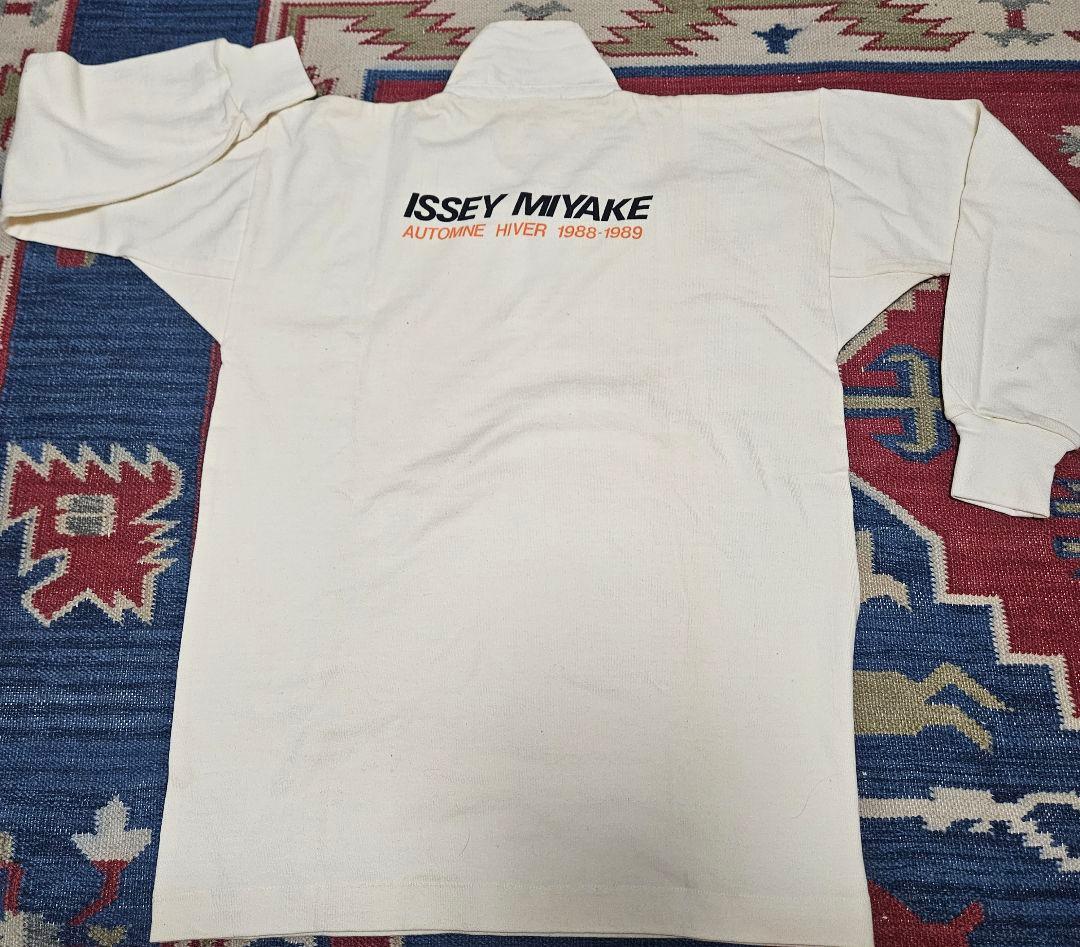未使用　1988 ISSEY MIYAKE 長袖ポロシャツ M ホワイト
