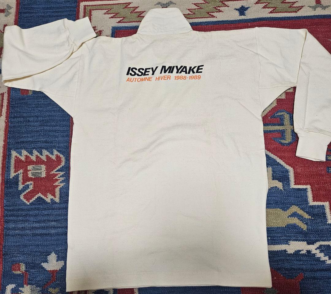 未使用　1988 ISSEY MIYAKE 長袖ポロシャツ M ホワイト