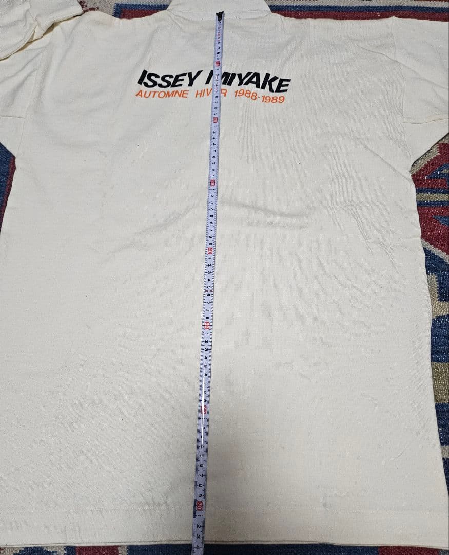 未使用　1988 ISSEY MIYAKE 長袖ポロシャツ M ホワイト