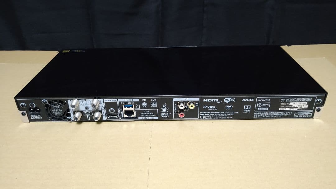 SONY BDZ-ZW1500 1TB ソニー ブルーレイレコーダー2019年製