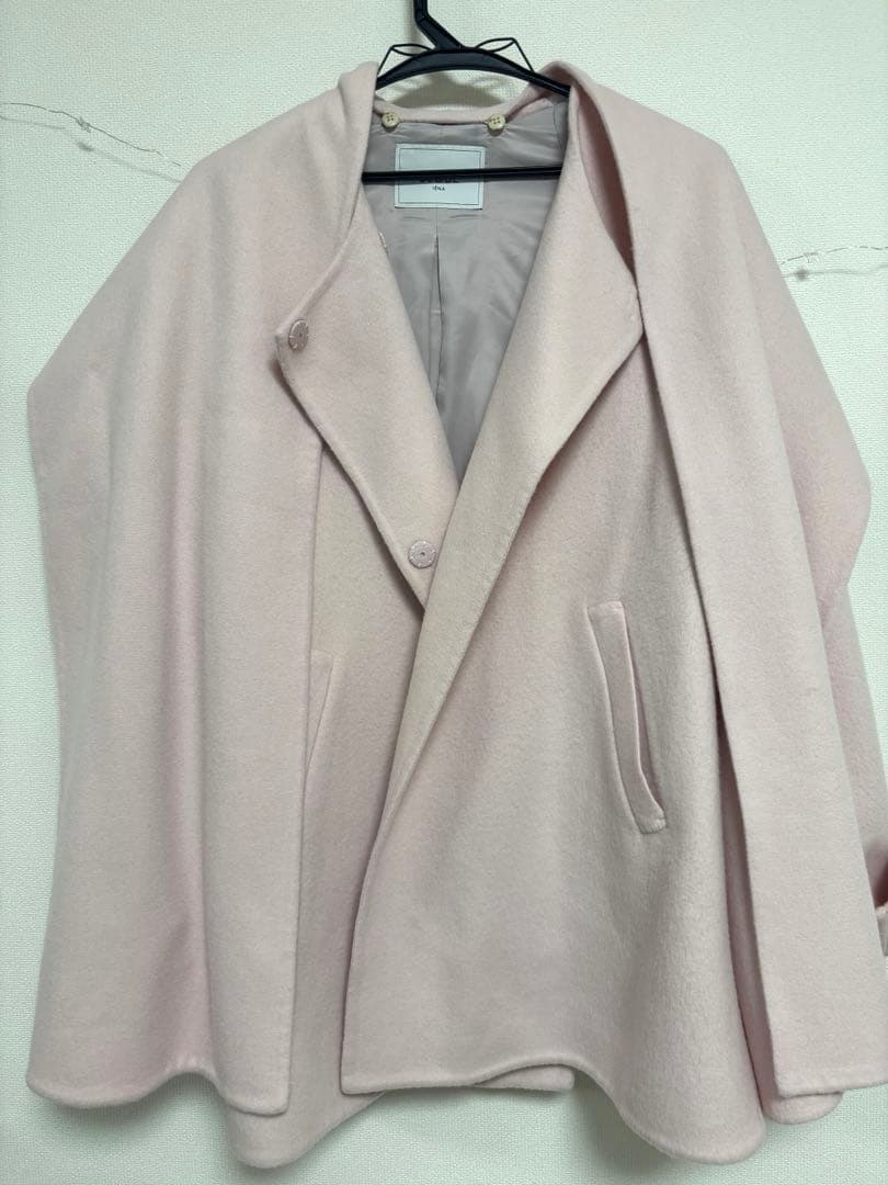 SLOBE IENA 25aw SUPER140 ダブルフェイスノーカラーコート