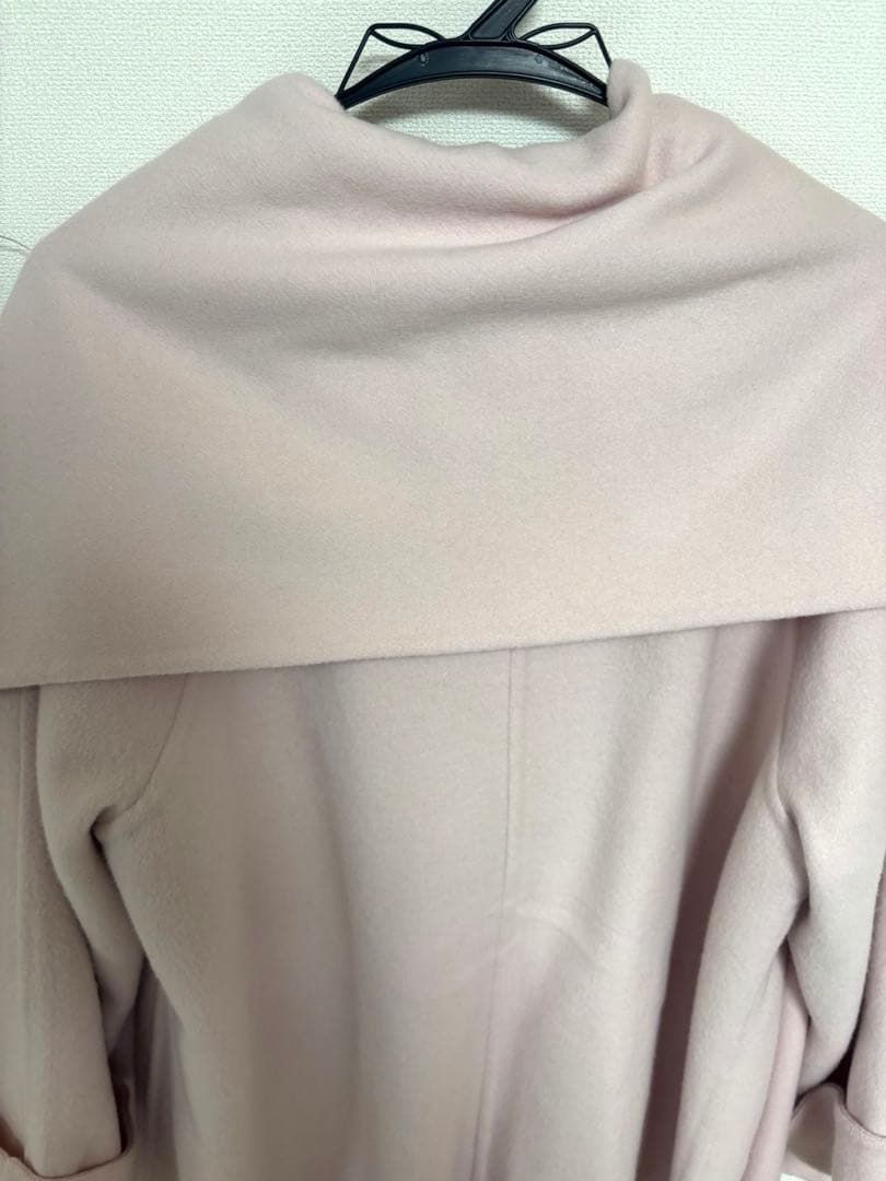 SLOBE IENA 25aw SUPER140 ダブルフェイスノーカラーコート