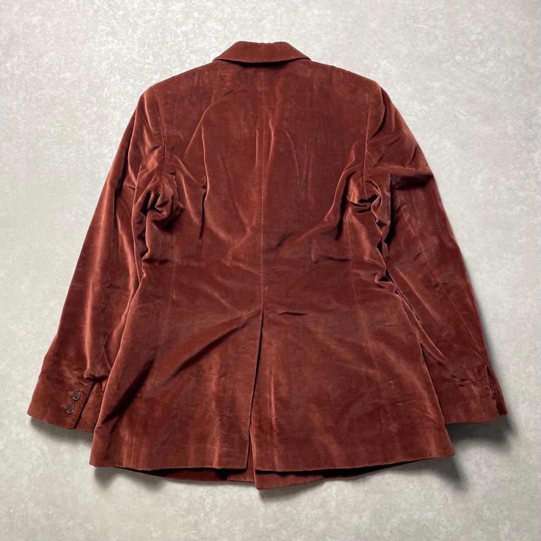 ajフランス製A.P.C. ベロアダブルテーラードジャケット ワインレッド