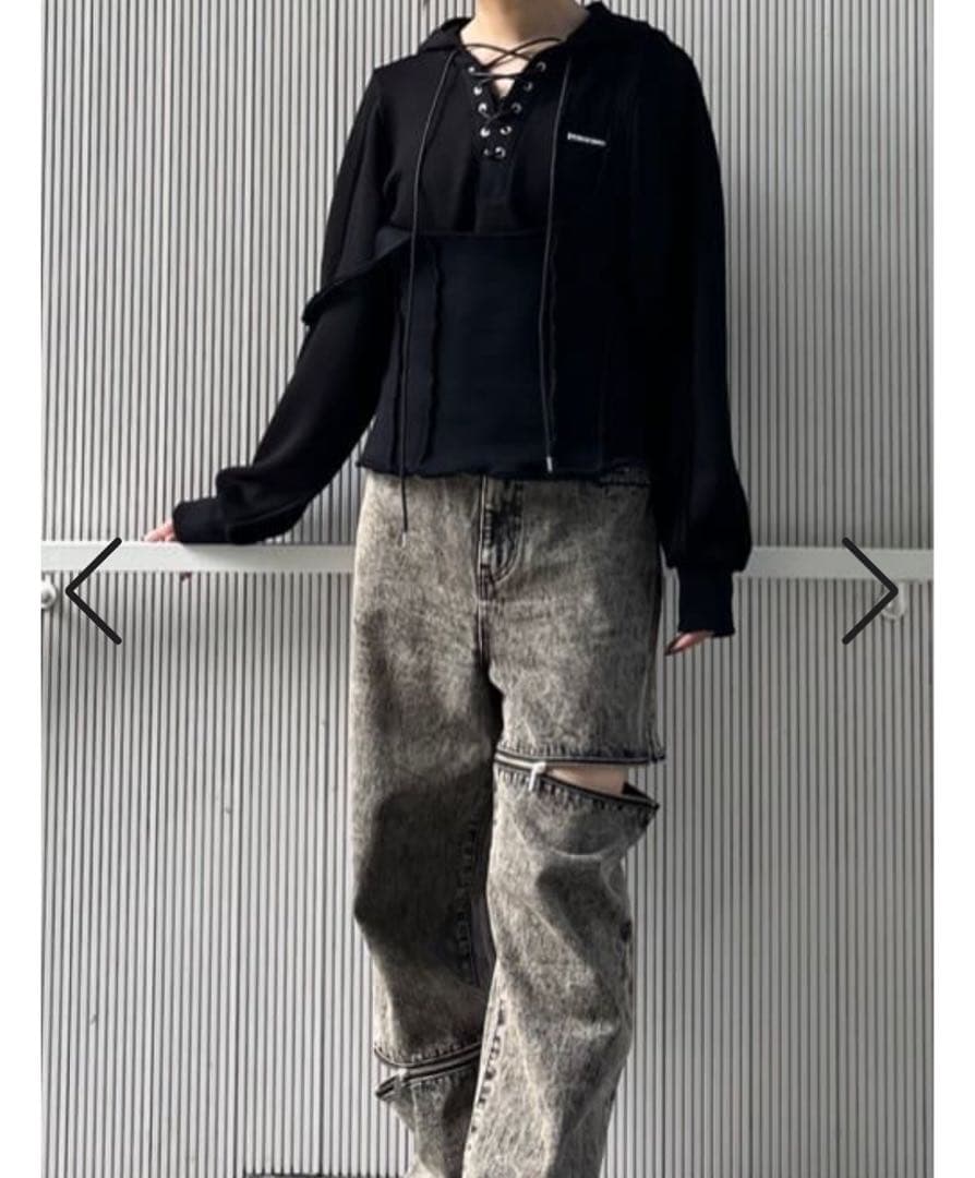 トップス PRANK PROJECT 2WAY Hoodie Mini Dress