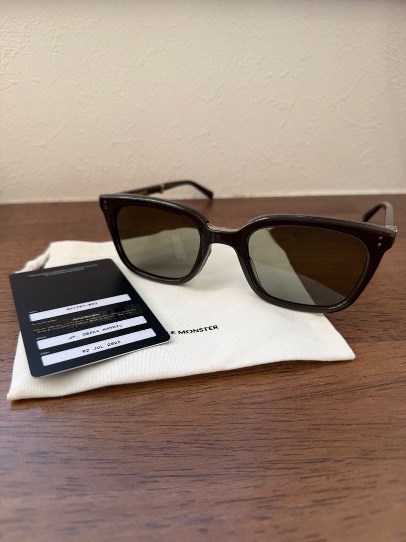【完売品】GENTLE MONSTER MATINY BR3折りたたみサングラス