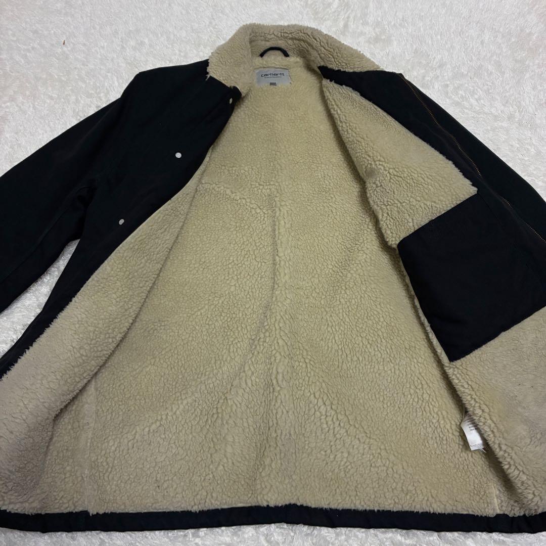 【NBW】カーハートWIP★裏地ボアジャケット　カバーオール　人気サイズL