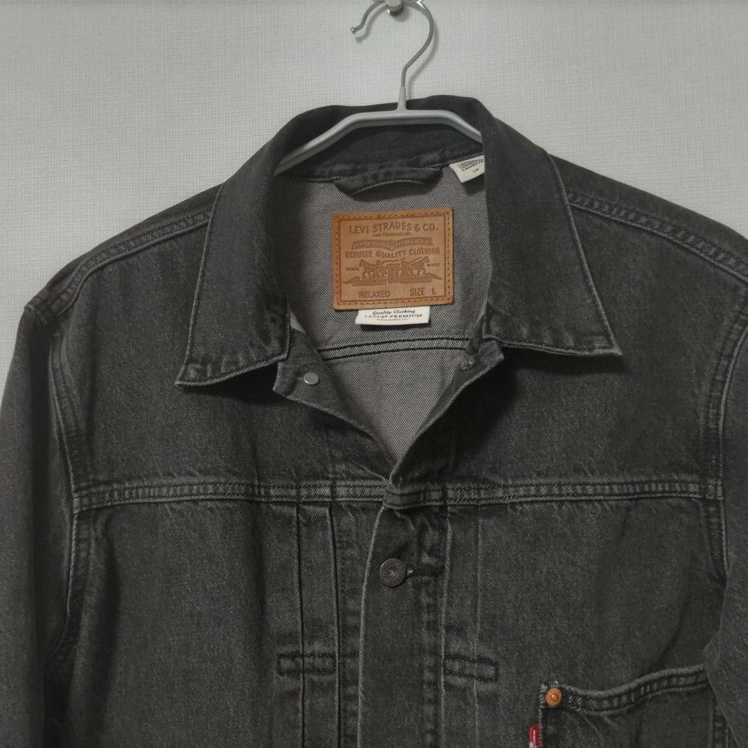 【美品】Levi's ブラックデニム Gジャン / 黒 / Lサイズ