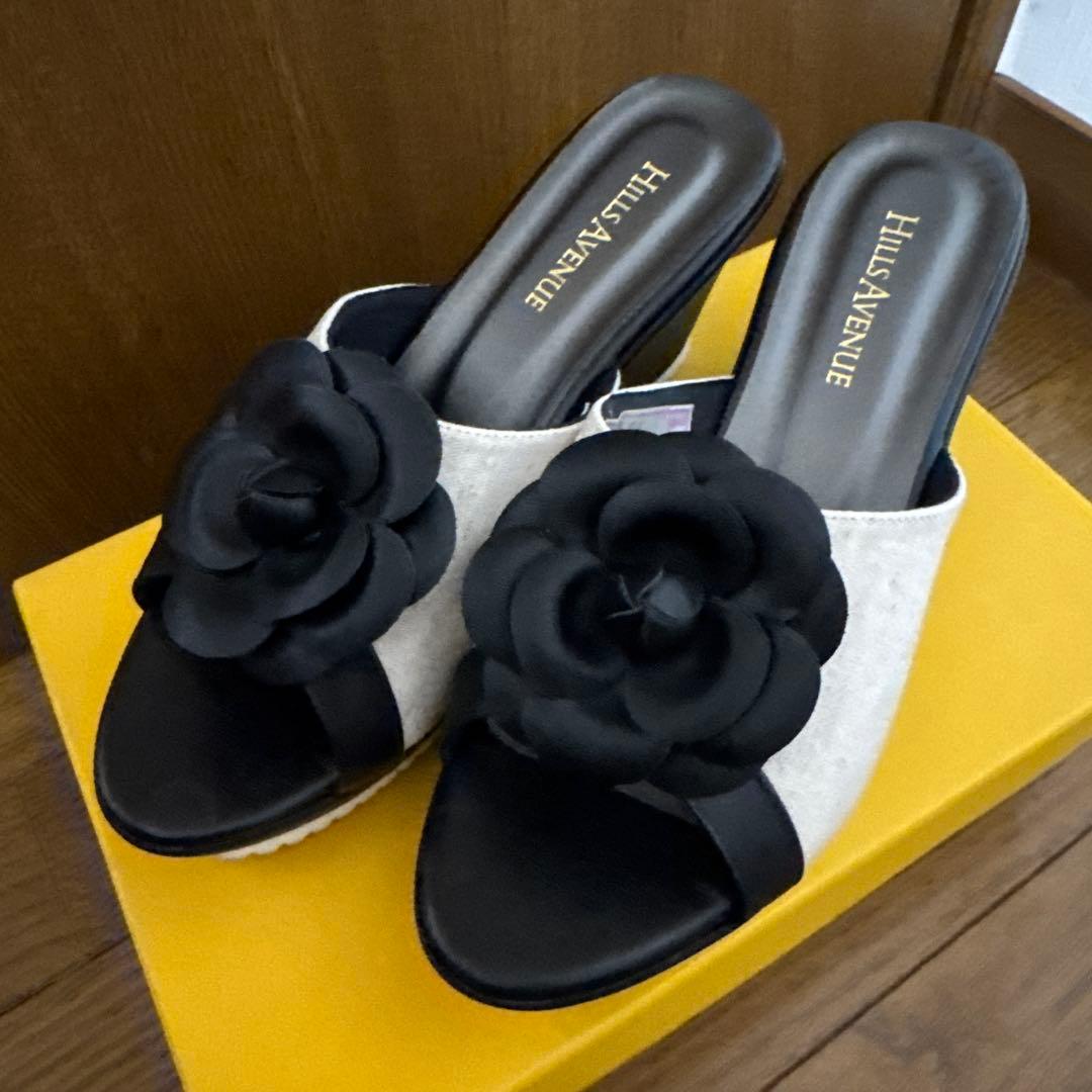 ★美品★HILLS AVENUE カメリア　ミュール　サンダル　24.5