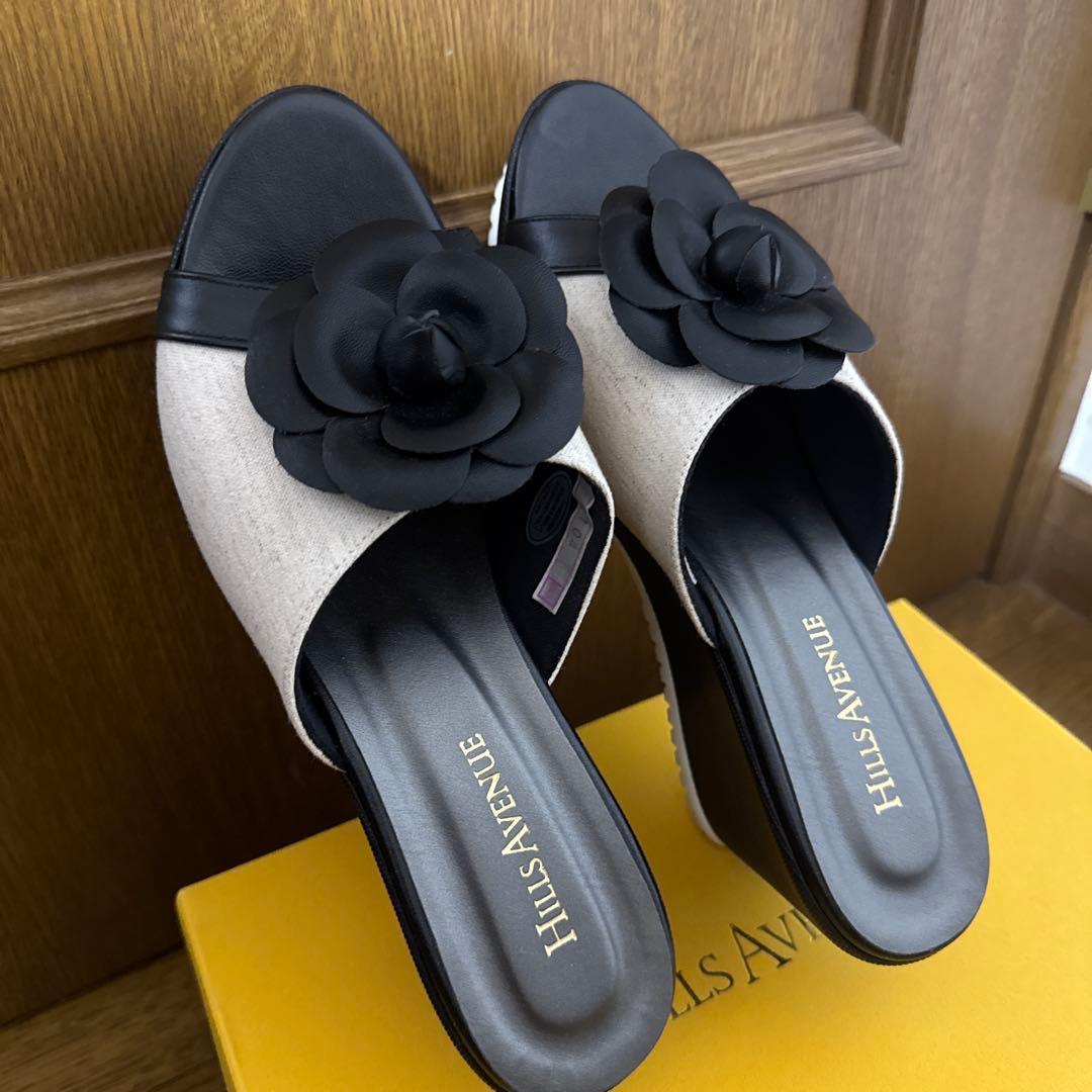 ★美品★HILLS AVENUE カメリア　ミュール　サンダル　24.5