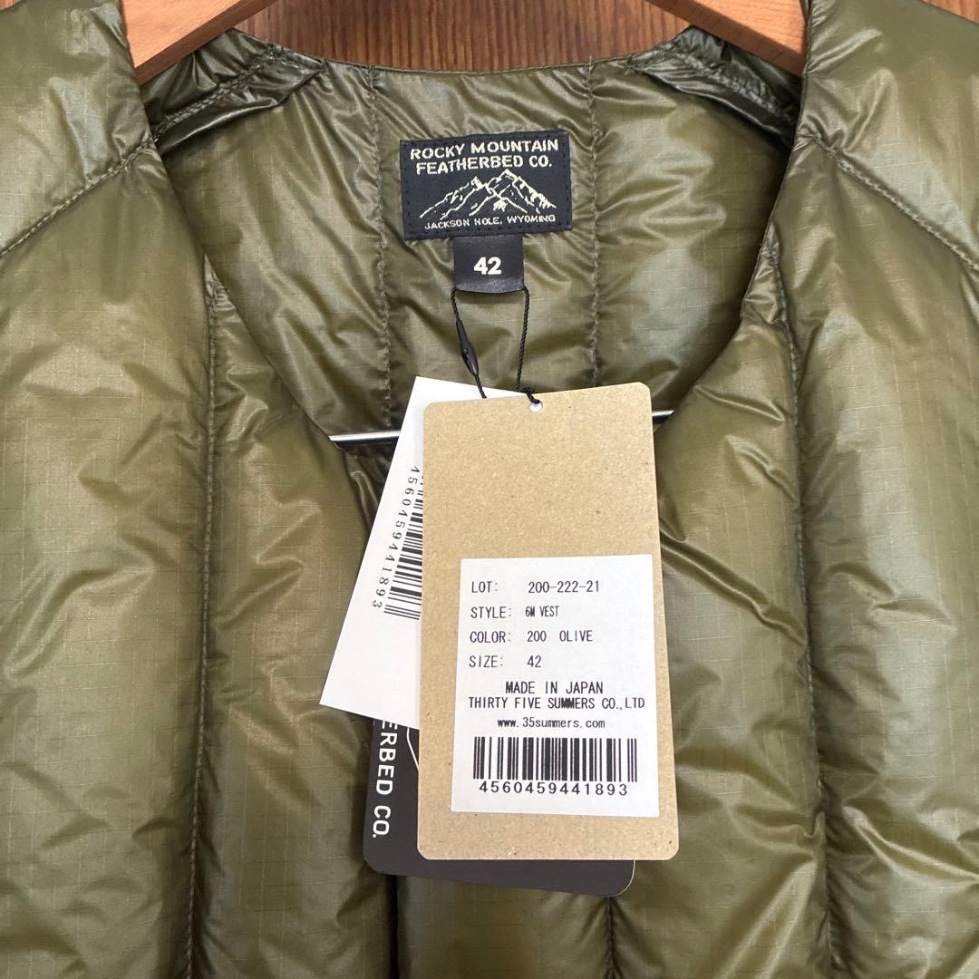 ROCKY MOUNTAIN ダウンベスト　サイズ42 新品未使用　最終
