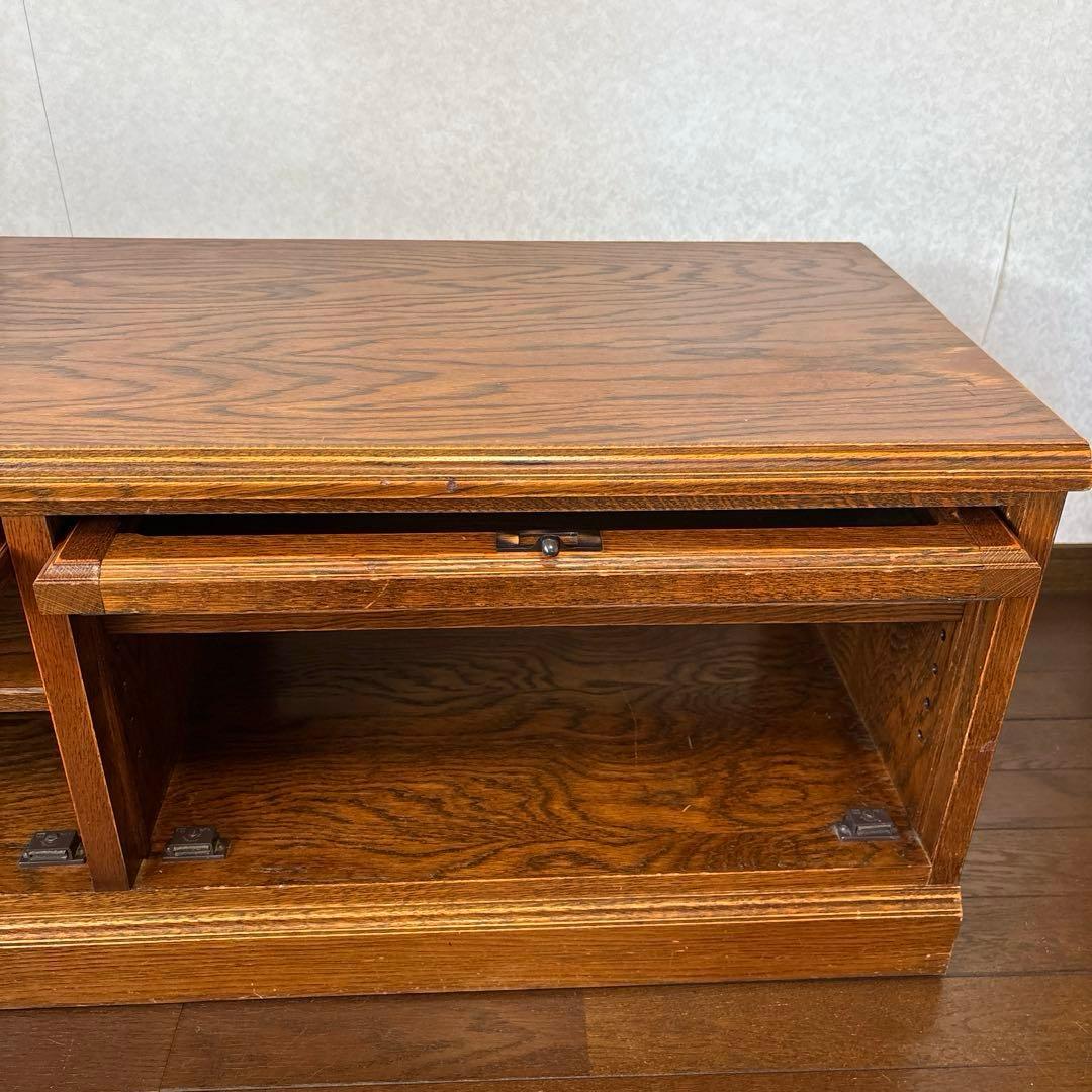 【良品】三越ブルージュ テレビボード フラップ扉 キャスター付き ヴィンテージ