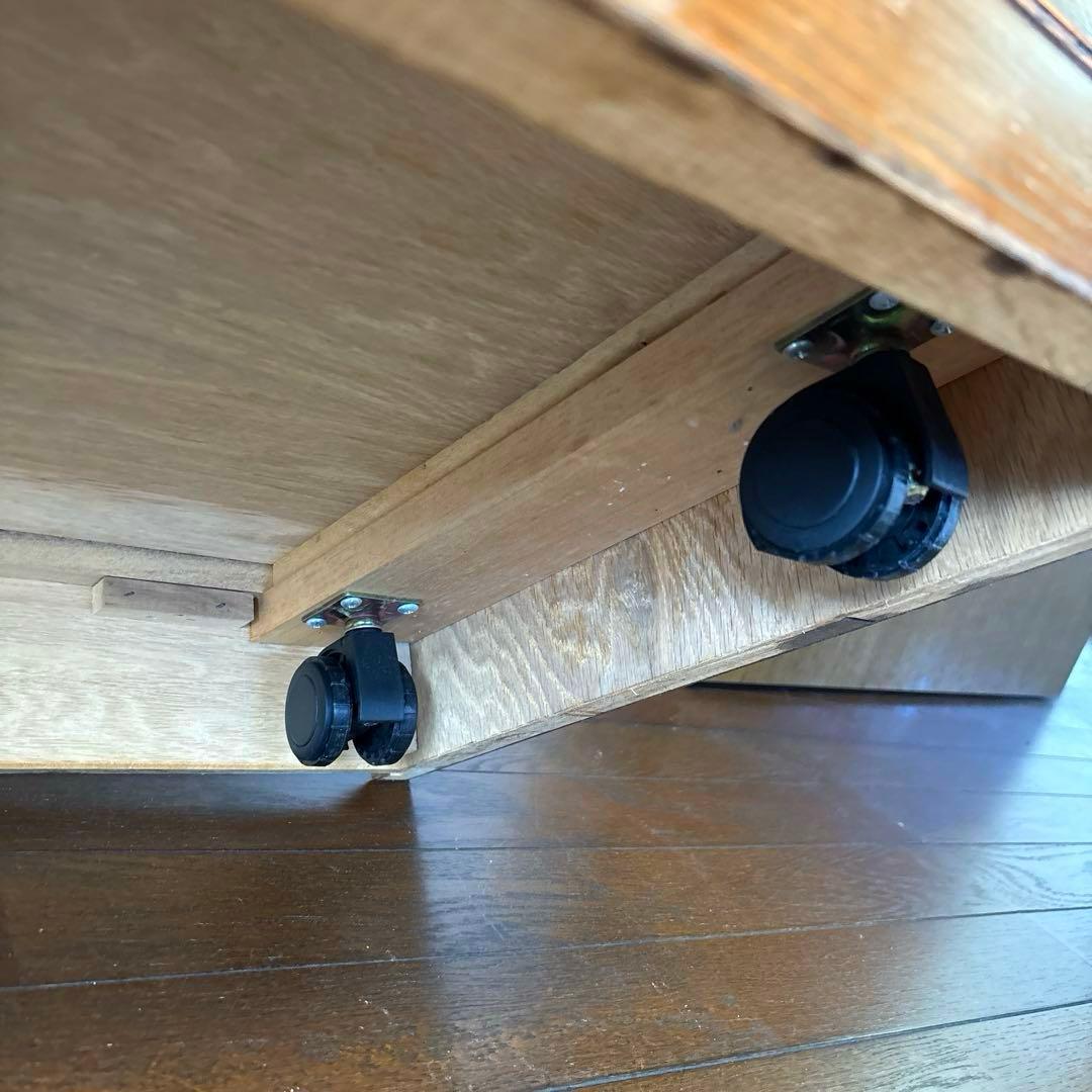 【良品】三越ブルージュ テレビボード フラップ扉 キャスター付き ヴィンテージ