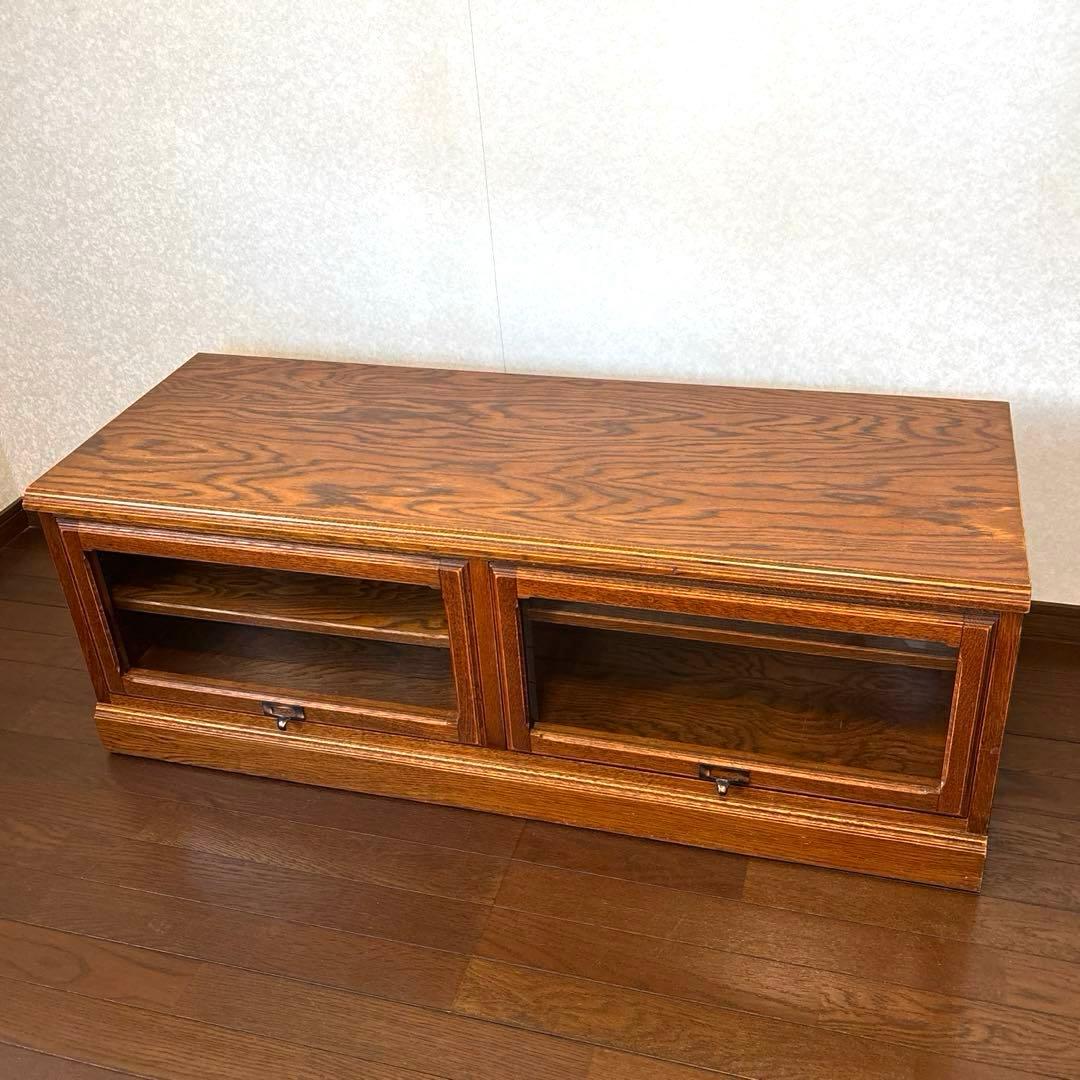 【良品】三越ブルージュ テレビボード フラップ扉 キャスター付き ヴィンテージ