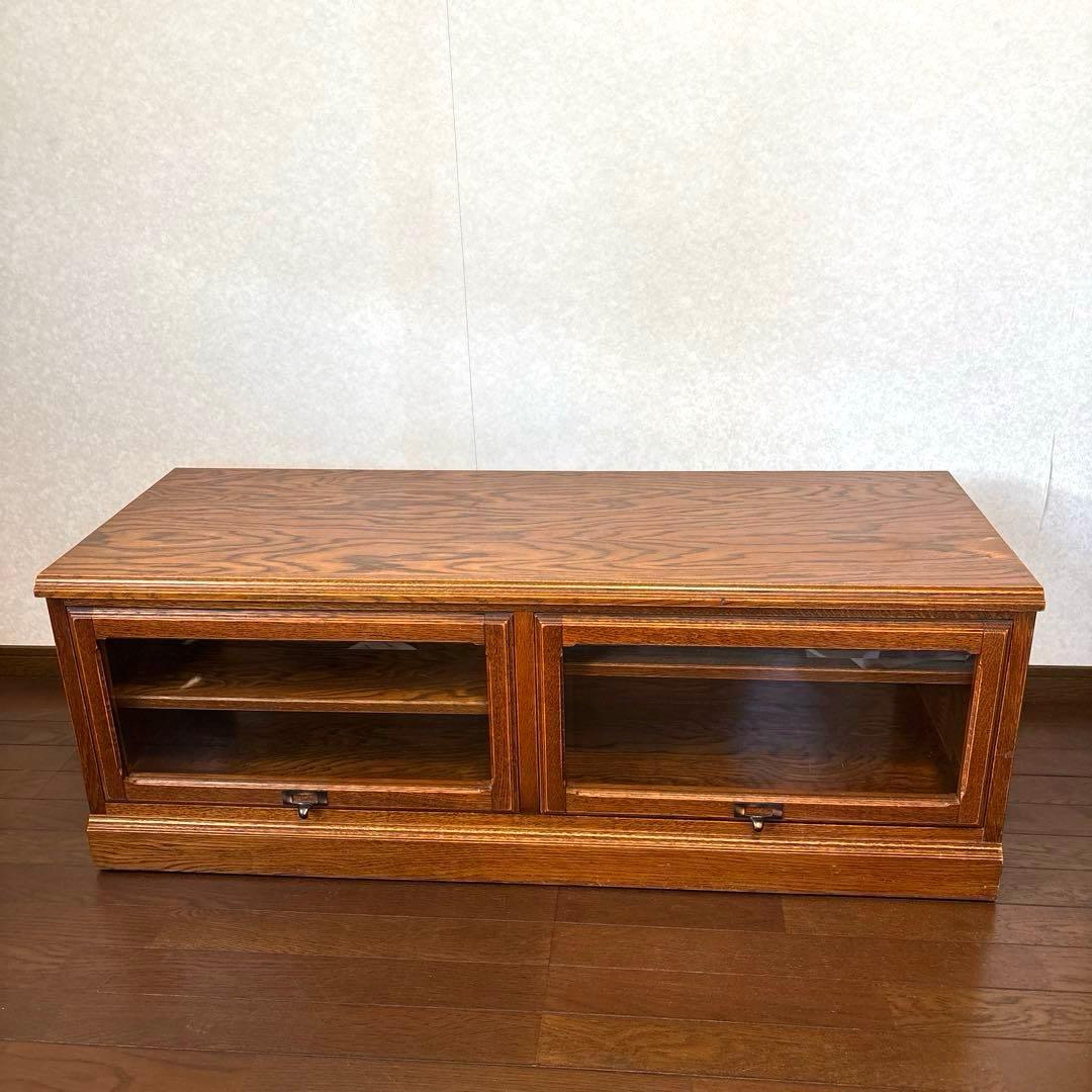 【良品】三越ブルージュ テレビボード フラップ扉 キャスター付き ヴィンテージ