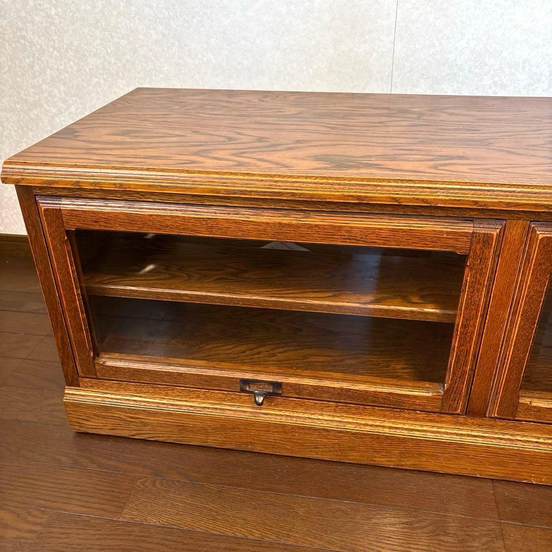 【良品】三越ブルージュ テレビボード フラップ扉 キャスター付き ヴィンテージ