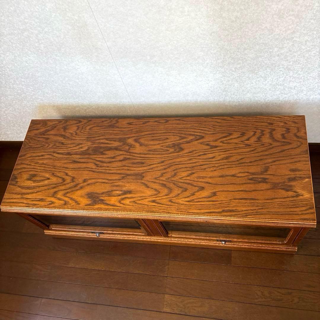 【良品】三越ブルージュ テレビボード フラップ扉 キャスター付き ヴィンテージ