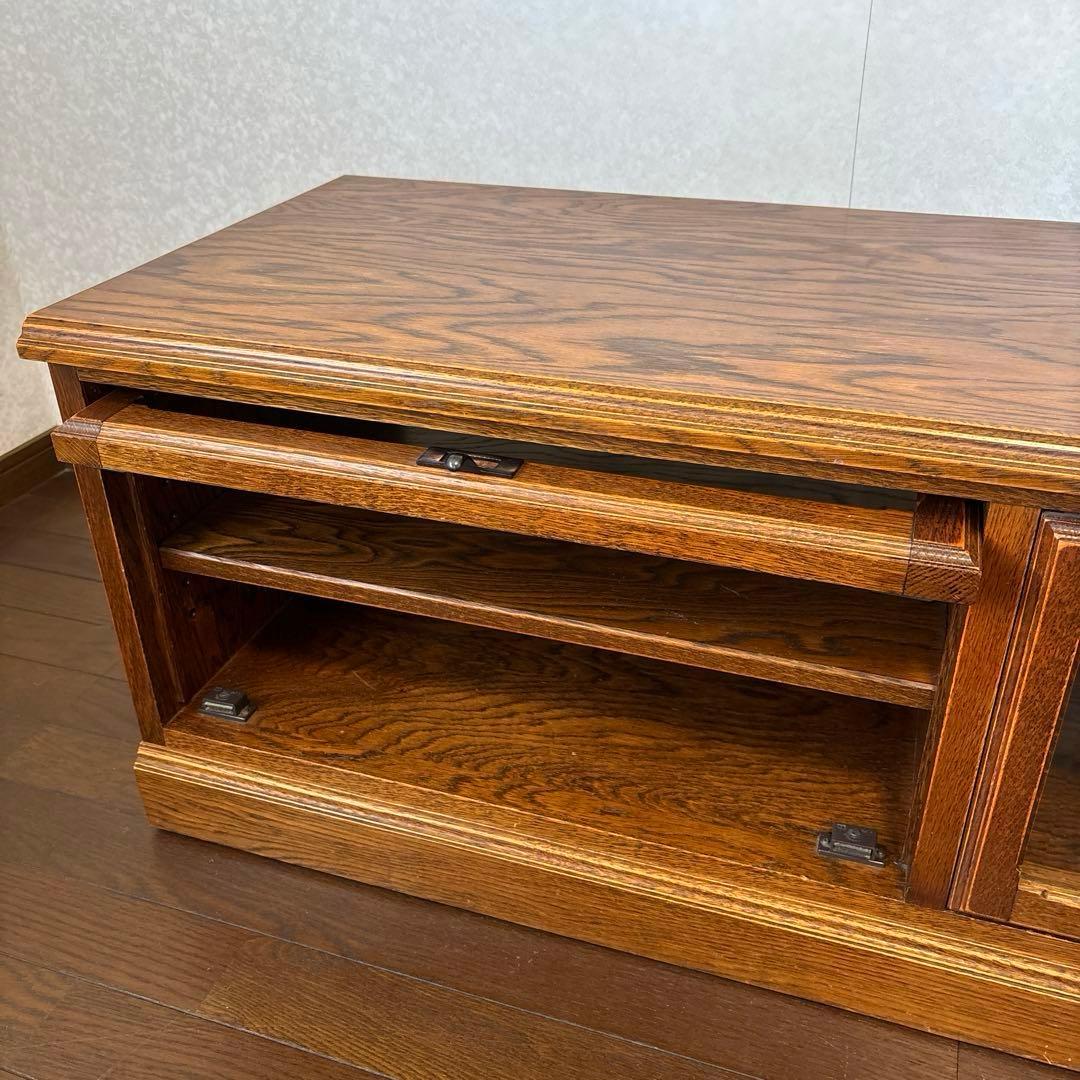 【良品】三越ブルージュ テレビボード フラップ扉 キャスター付き ヴィンテージ