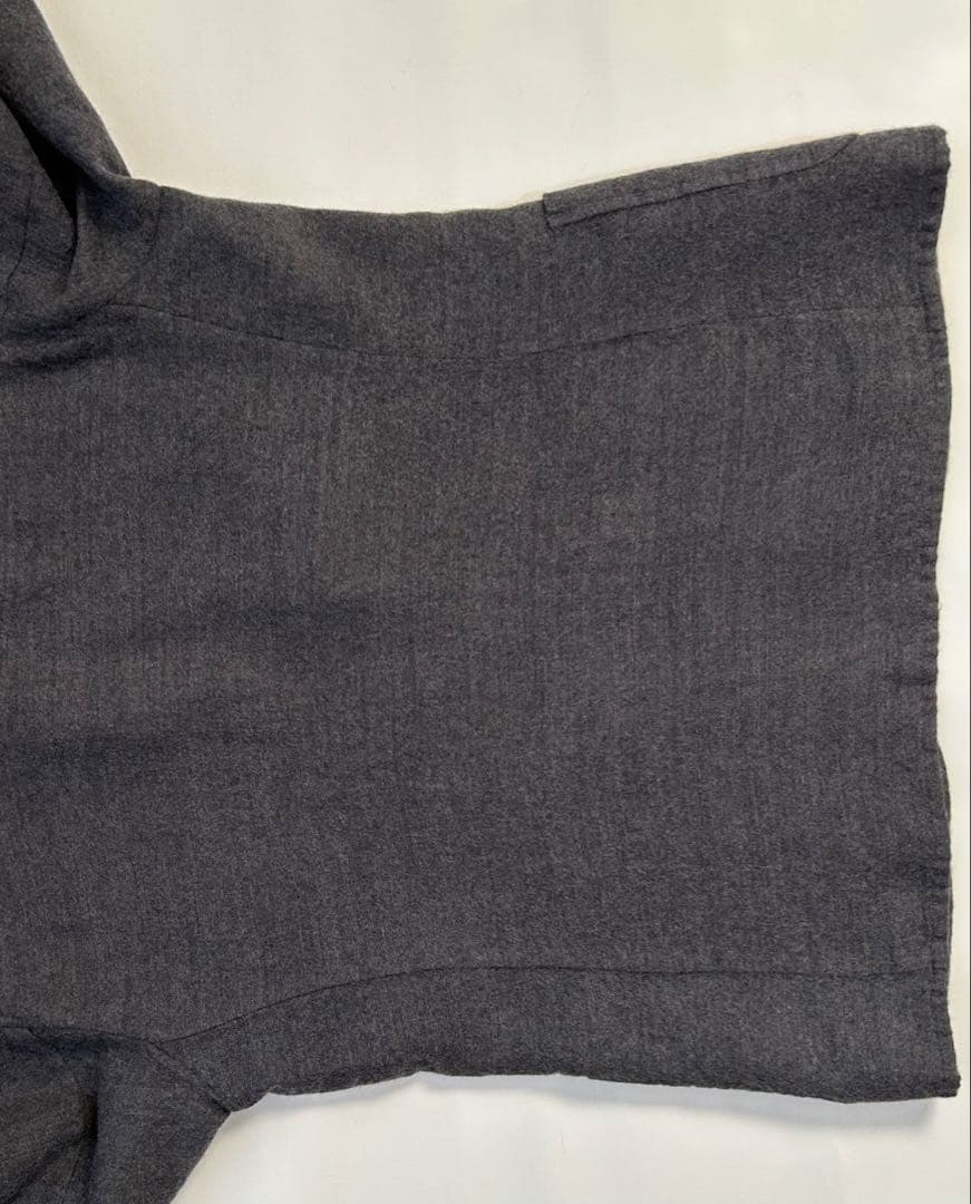 1 comoli コモリ ウール リネン チャコールグレー テーラードジャケット