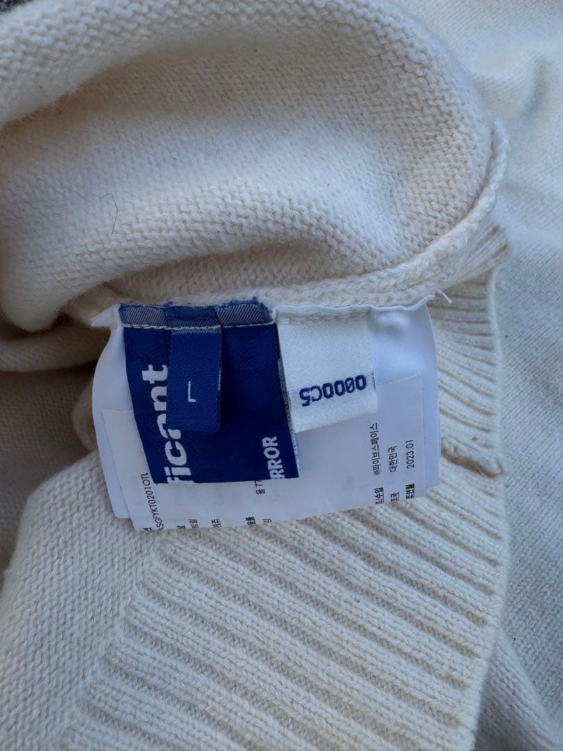 ADERERROR アーダーエラー ニットベスト オートミール　L 美品