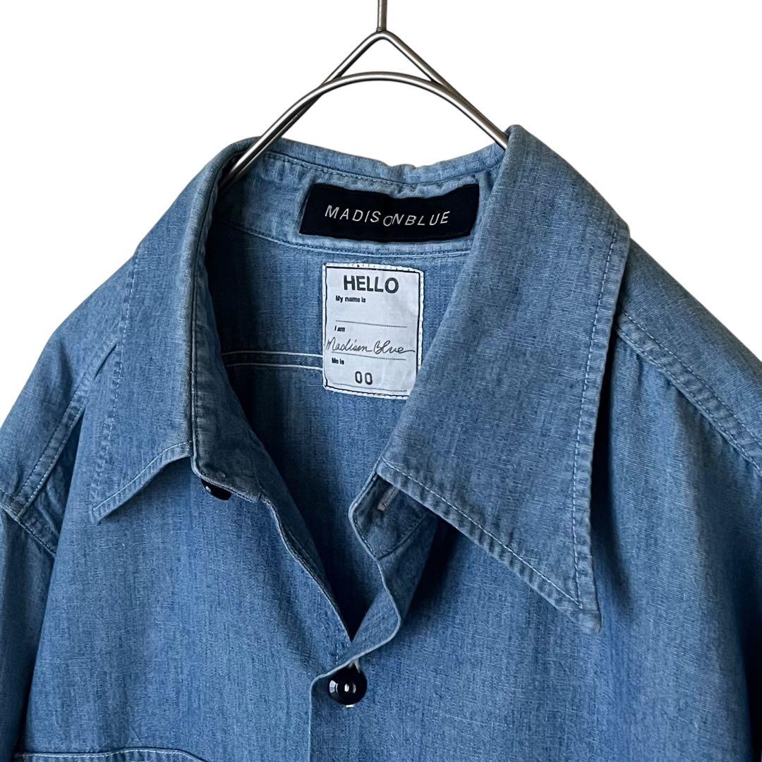 極美品 マディソンブルー 00 ハンプトン シャンブレー シャツ オーバーサイズ